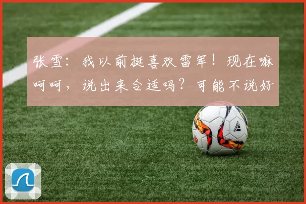 张雪:我以前挺喜欢雷军!现在嘛呵呵,说出来合适吗?可能不说好